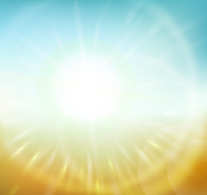 Bright light radiation background vector material
