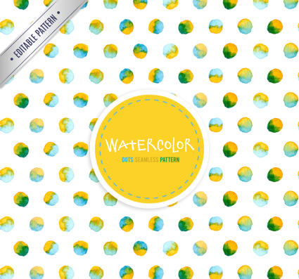 Color watercolor dotted dots seamless background vector