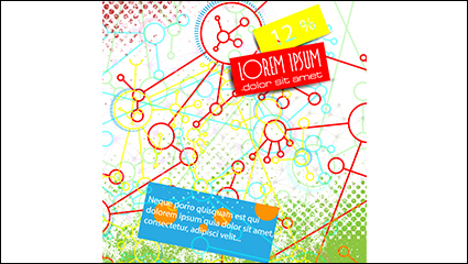 Abstract background communication element vector material