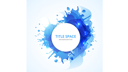 Fashion blue ink background vector