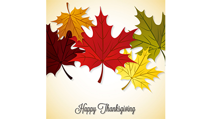 Thanksgiving autumn maple leaves vector material
