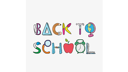 Creative homecoming WordArt vector material