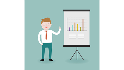 Man Vector material Cartoon business presentations