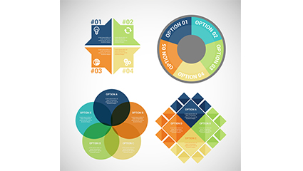 4 color business information map