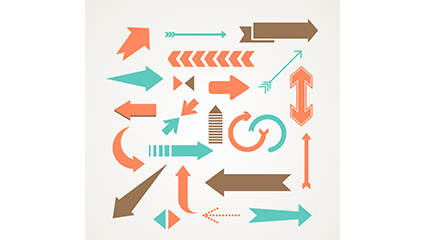 22 patent creative arrow design vector material