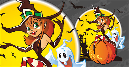 Halloween element vector illustration material