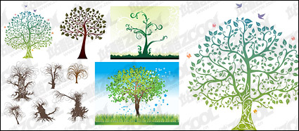 trees pattern vector