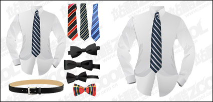 Vector shirt and tie belt material