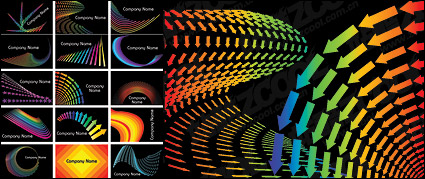 A bright card template vector material