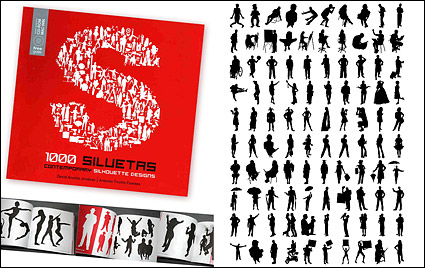 1000 album various silhouette vector material-5