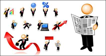 Business Person of the icon image of the vector material