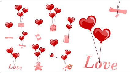 Heart-shaped ball of hydrogen vector material