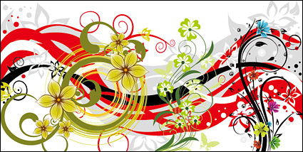 dynamic fashion pattern vector material