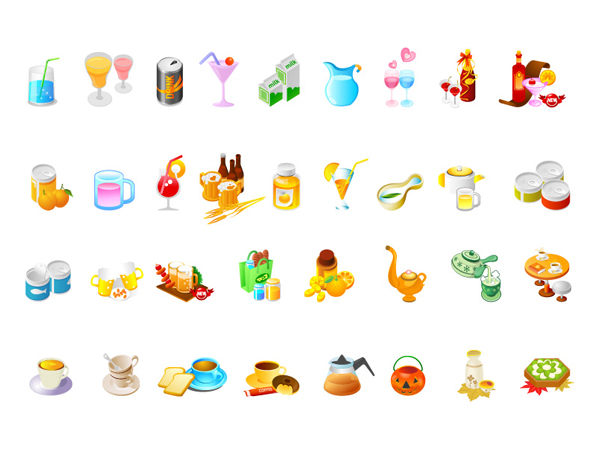 Drinks and refreshments vector