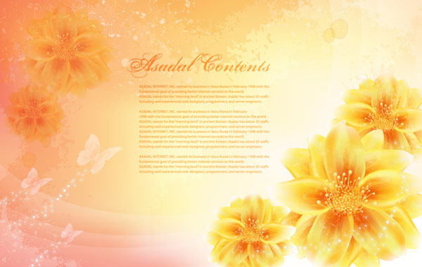 Vector fantasy flower material -14