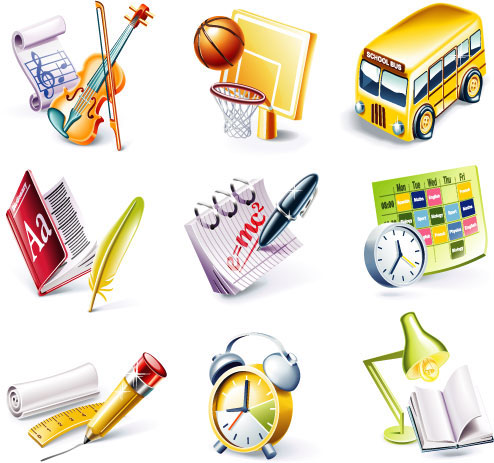Campus Theme icon vector material