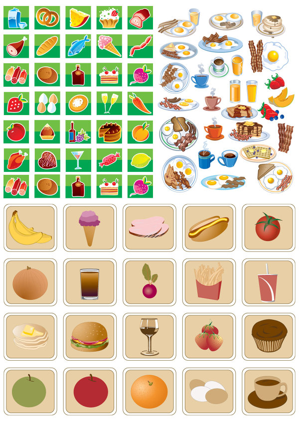 Lovely breakfast food icon