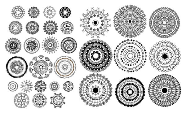 Classical traditional pattern vector material