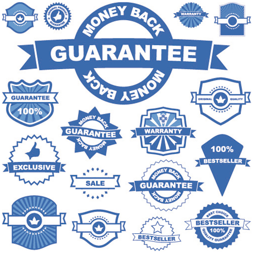 Badge labels 01 - Vector