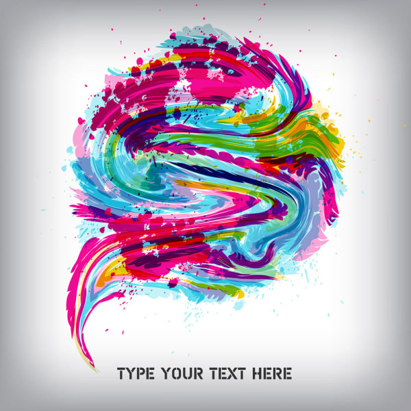 Behind the paint pigment pattern 04-- vector material