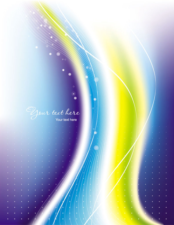 Beautiful rainbow Symphony 03 - vector