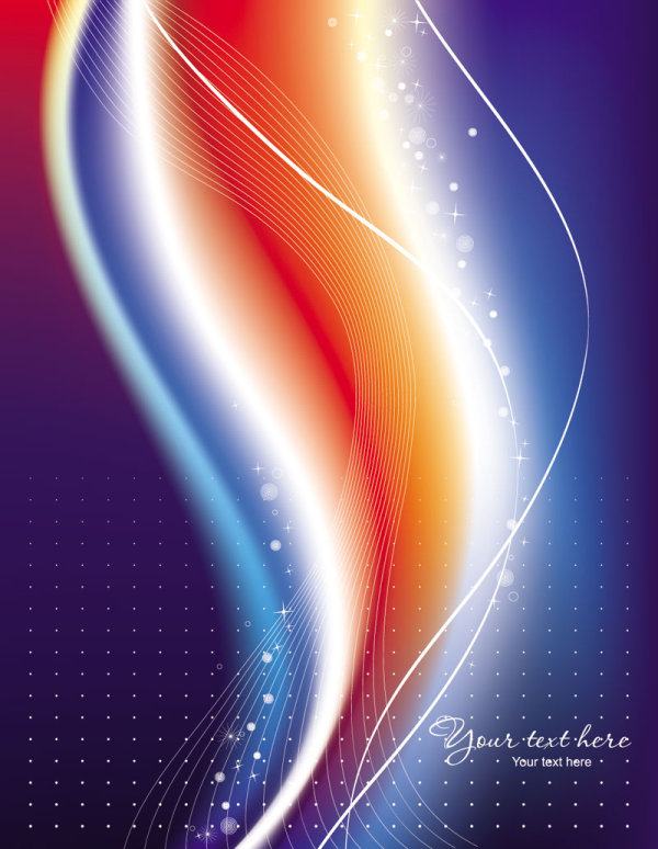 Beautiful rainbow Symphony 05-- vector material