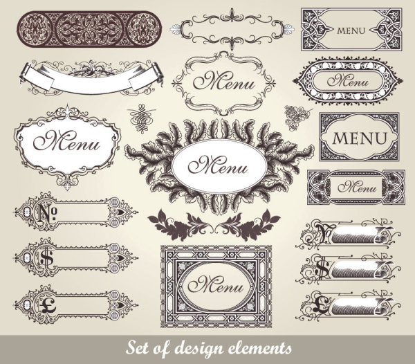 European classic pattern lace 02 - vector