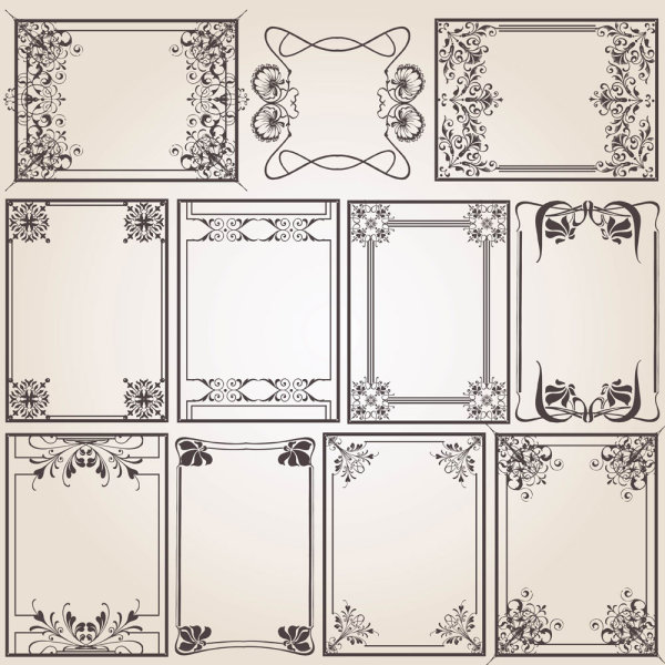 Old border pattern - Vector