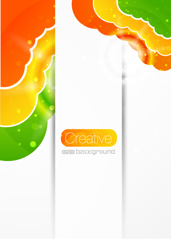Creative Flower brightly colored background vector -4