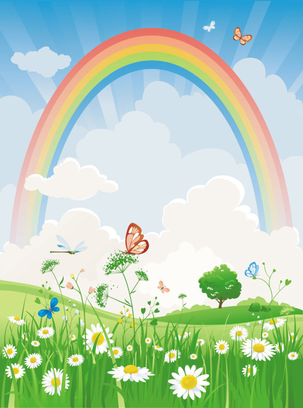Cartoon Rainbow 02 - vector