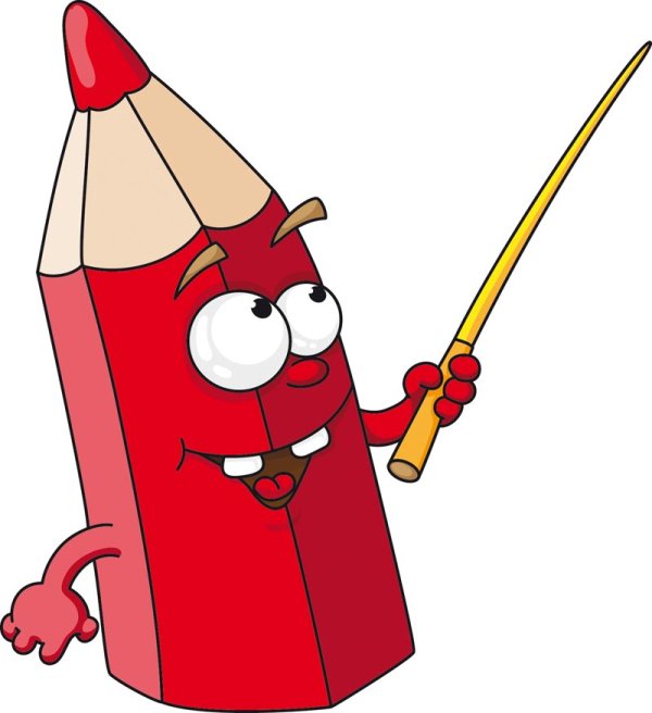 Cartoon pencil 01 - vector