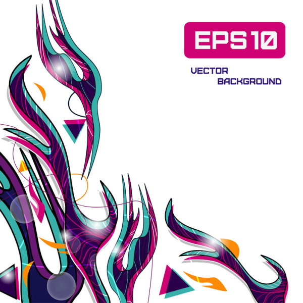 Beautifully colored line patterns 02 - vector