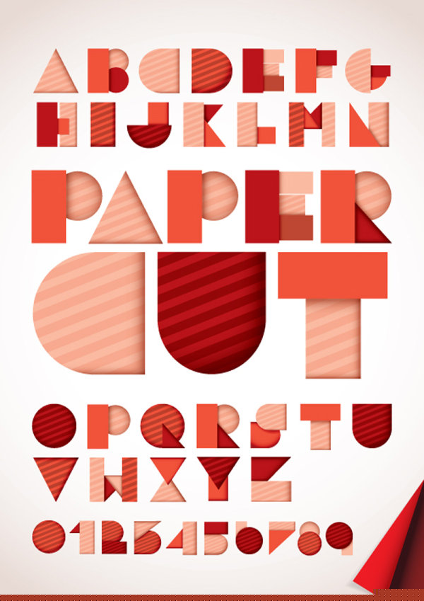 Font Design Series 43 - vector material