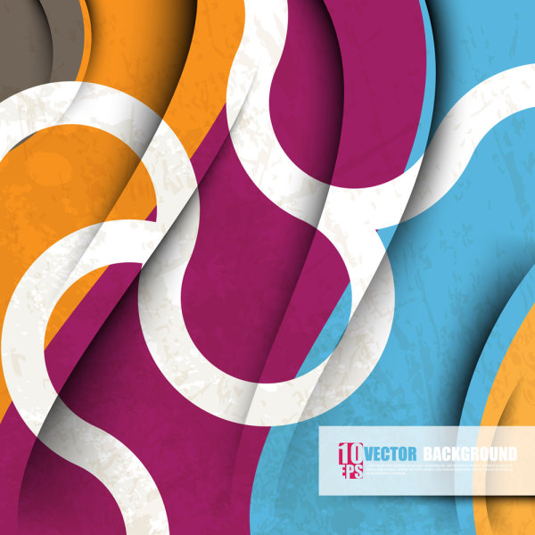 Gorgeous fashion background 01 - vector material