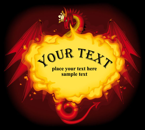 Western dragon - vector material