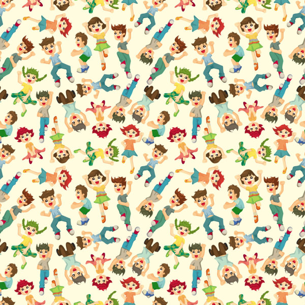 Cartoon illustrator 01 - vector material