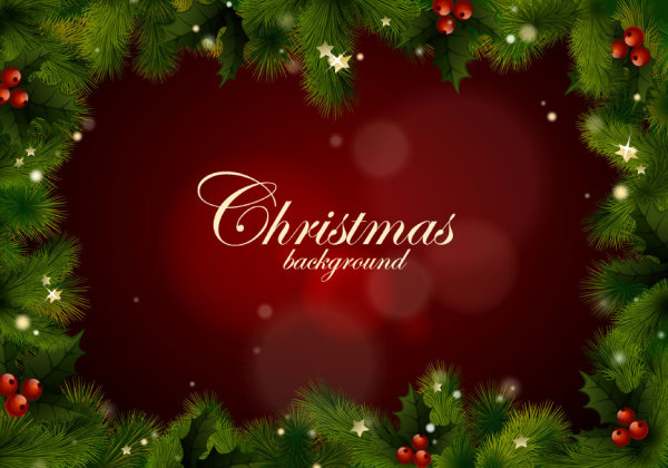 Pine border 03 - vector material