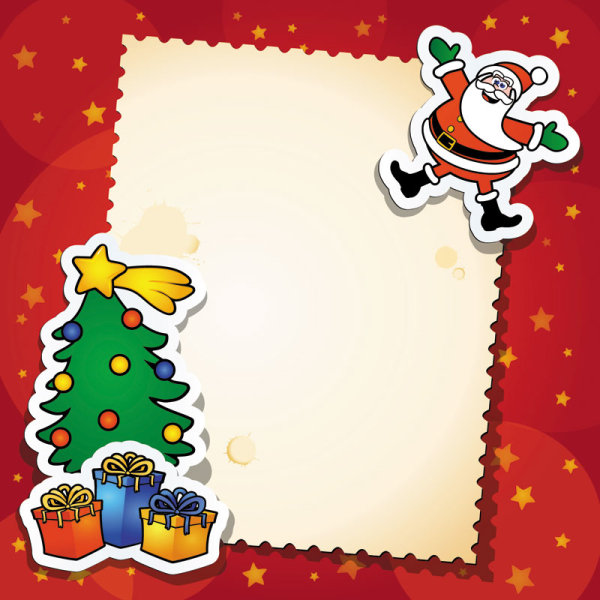 Christmas greeting card - vector material