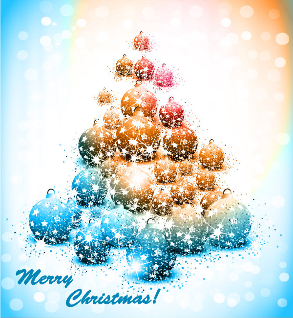 Colorful Christmas Tree 01 - Vector