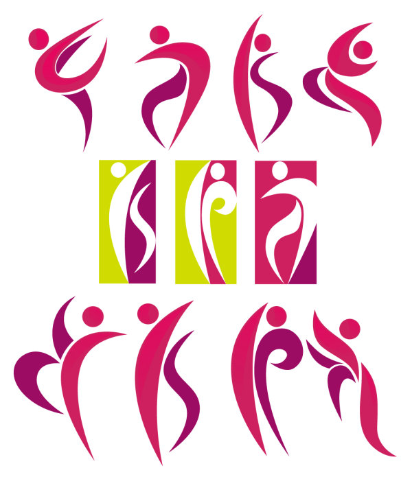 Motion dynamic lines figure 04 - vector material