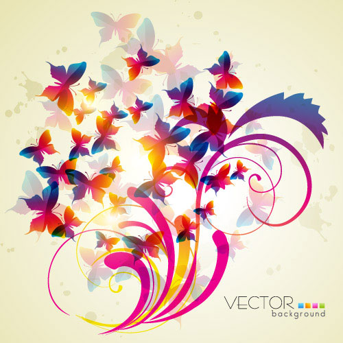 Trend patterns 02 - vector material
