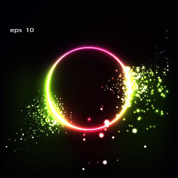 Bright starlight background 01 - vector material