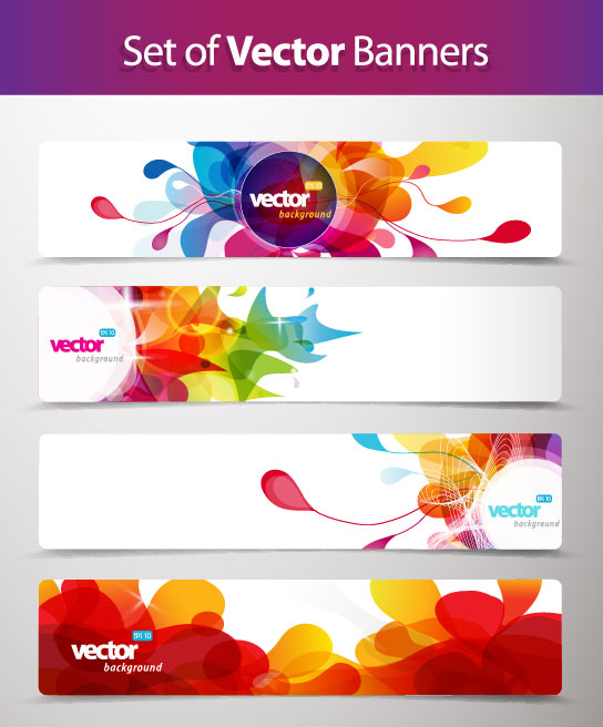 Dynamic pattern banner 01 - vector material