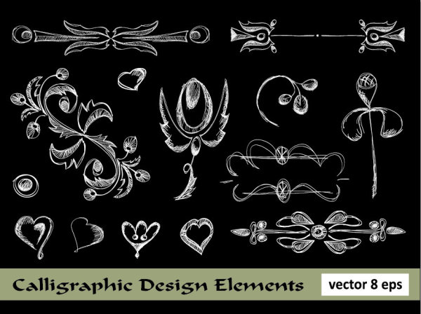 European-style lace pattern line draft 02 - vector material