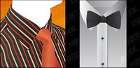 Vector shirt and tie material