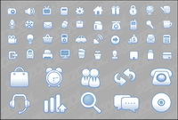 Simple and practical web design icon vector material