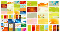 Variety of commercial card vector material
