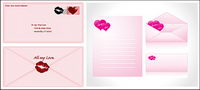 Love envelope vector material