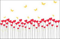 Love the butterfly-shaped vector material can be