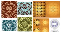 Variety of classical pattern vector material